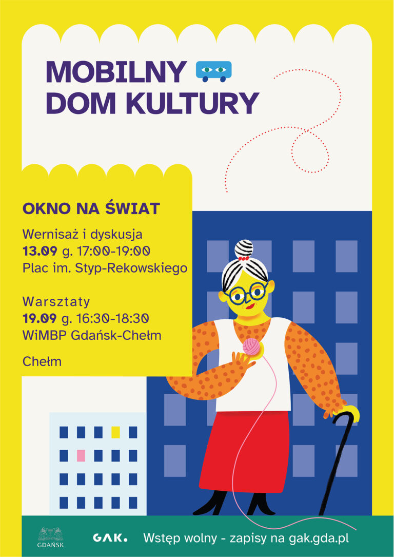 Plakat promujący projekt Okno na świat.